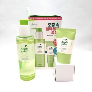 NEW Ariul Apple Cider Deep Cleansing Oil + pH Balancing Foam Korean Skin Care